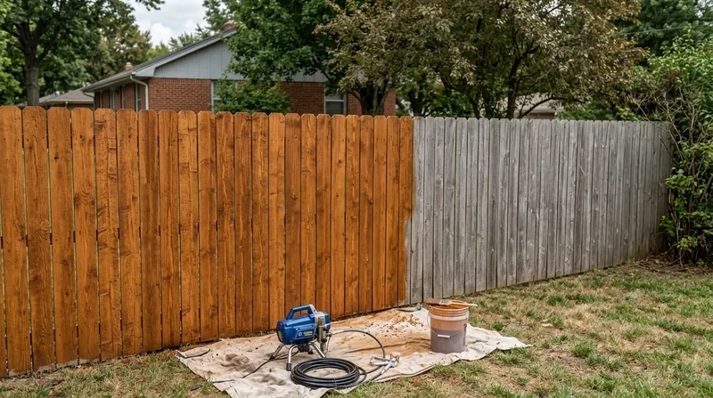 Fence Staining & Restoration Omaha
